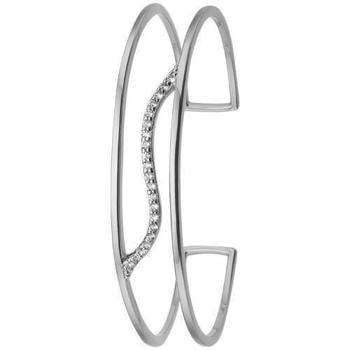 Christina sølv Wave dobbelt armring med 22 ægte topaser, model 601-S-Wave køb det billigst hos Guldsmykket.dk her